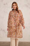 Camel Püskül Detaylı Desenli Tunik - 2