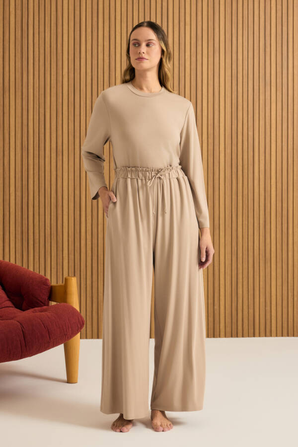 Camel Rayon Pijama Altı - 1