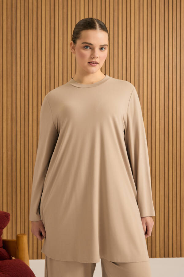 Camel Rayon Pijama Üstü - 3