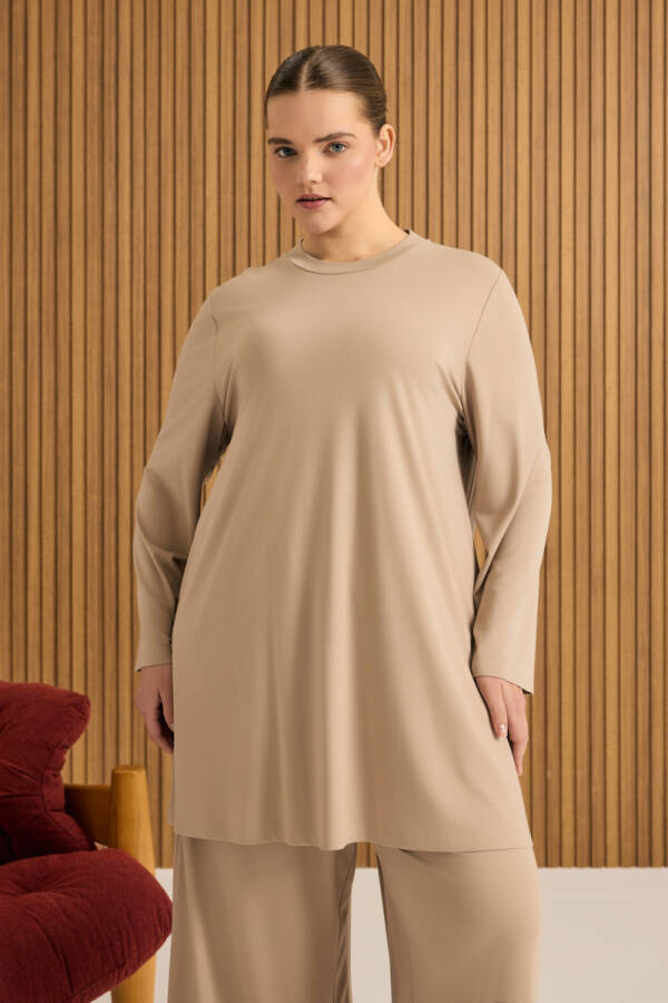 Camel Rayon Pijama Üstü - 4
