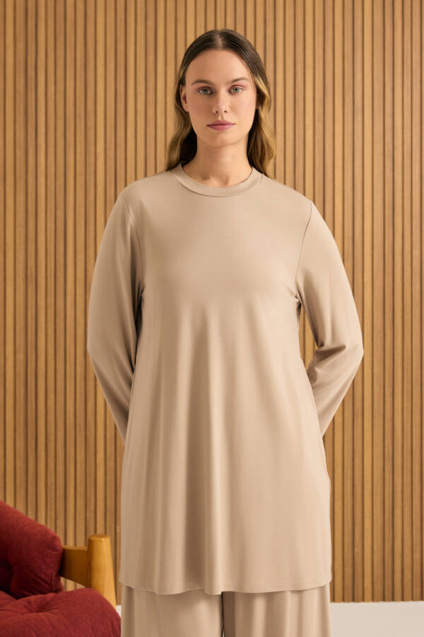 Camel Rayon Pijama Üstü - 3