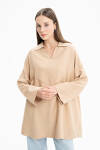 Camel Roba Detaylı Tunik 