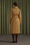 Camel Şal Yaka Kapitone Mont - 4