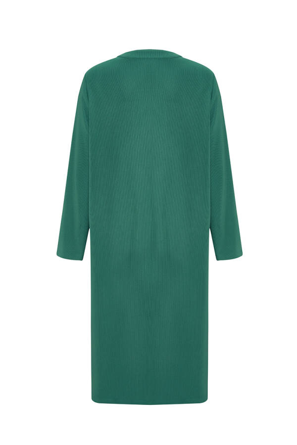 Nefti Cepleri İşlemeli Uzun Hırka - 3