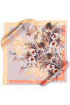 Çiçek Desenli Twill Eşarp 