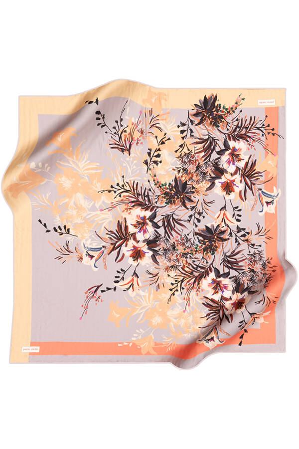 Çiçek Desenli Twill Eşarp - Pierre Cardin