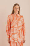 2322111 Desenli Saten Tunik - 2