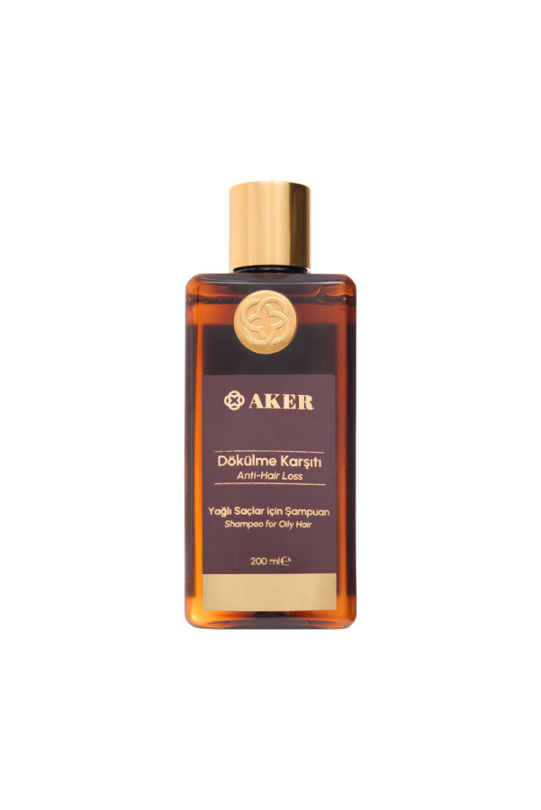 DÖKÜLME KARŞITI-YAĞLI SAÇLAR İÇİN ŞAMPUAN 200 ML - Aker