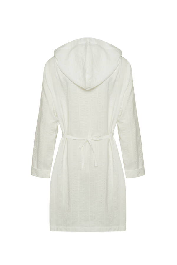 Beyaz Dokulu Kumaş Spor Tunik - 3