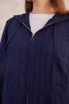 Lacivert Dokulu Kumaş Spor Tunik - 7