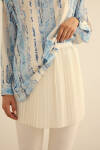 Ekru Beli Lastikli Pilise Etek Aksesuar - 2