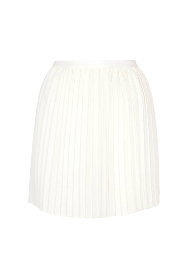 Ekru Beli Lastikli Pilise Etek Aksesuar - 6