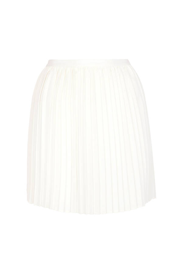 Ekru Beli Lastikli Pilise Etek Aksesuar - 5