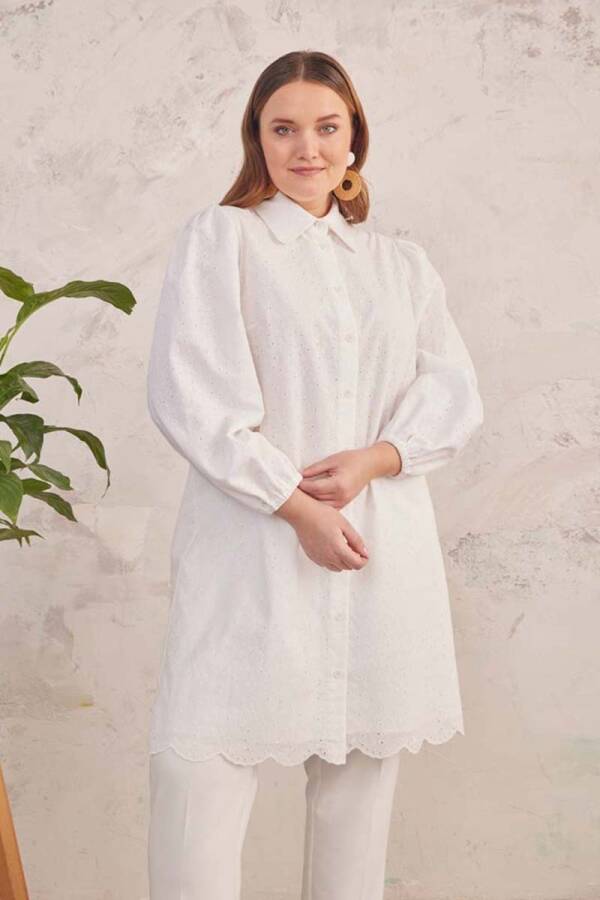 Ekru Brode Tunik - 2
