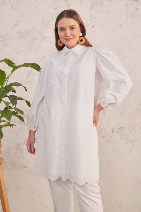Ekru Brode Tunik - 3