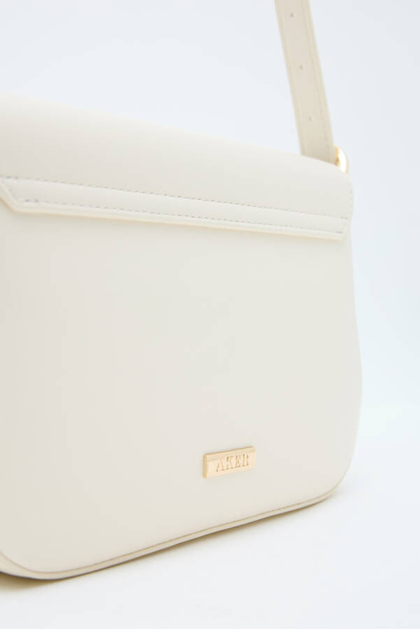 Ekru CNT20046 ÇAPRAZ ASKILI OMUZ ÇANTASI - 5