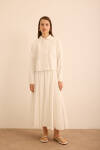 Ekru Cotton Etek - 1