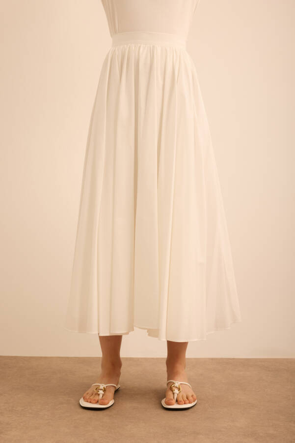 Ekru Cotton Etek - 3