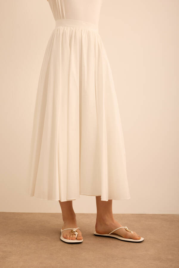 Ekru Cotton Etek - 4