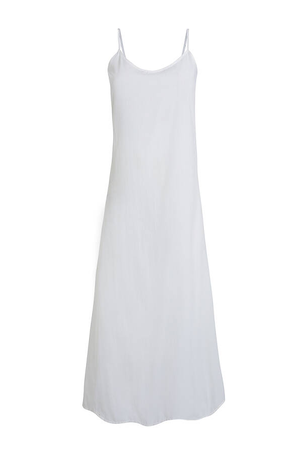 Ekru Cotton Jüpon Elbise - Aker