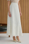 Ekru Dantel Garnili Etek - 3