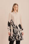 Ekru Desenli Tunik - 2