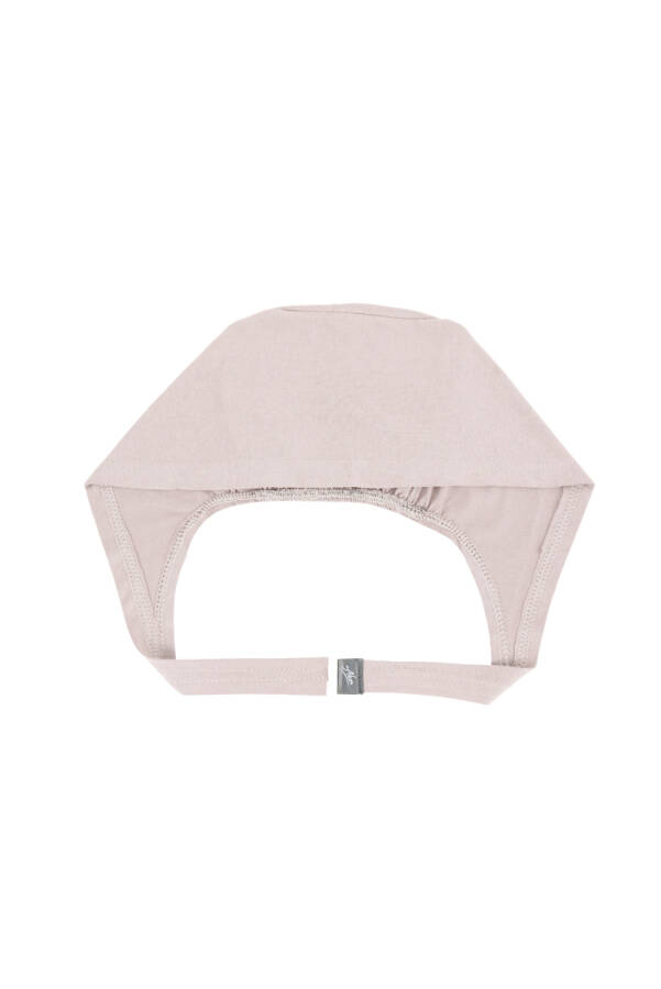 Ekru Dikişli Penye Bone - Aker