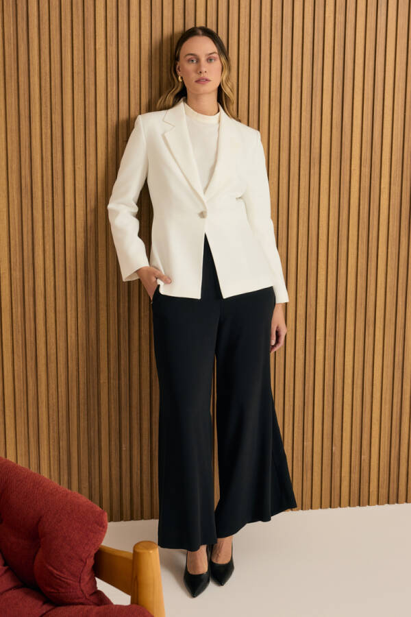 Ekru Dokuma Ceket - Aker