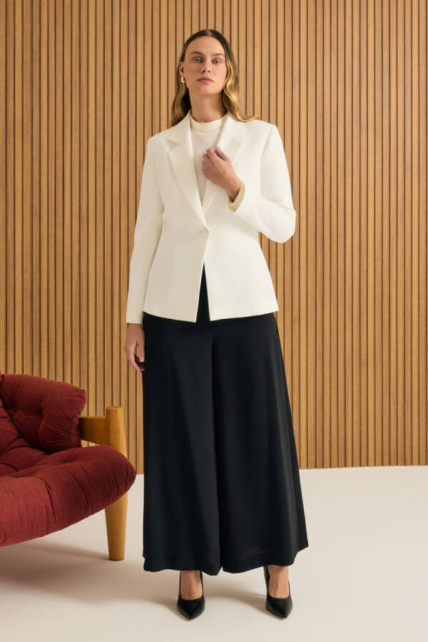 Ekru Dokuma Ceket - 4