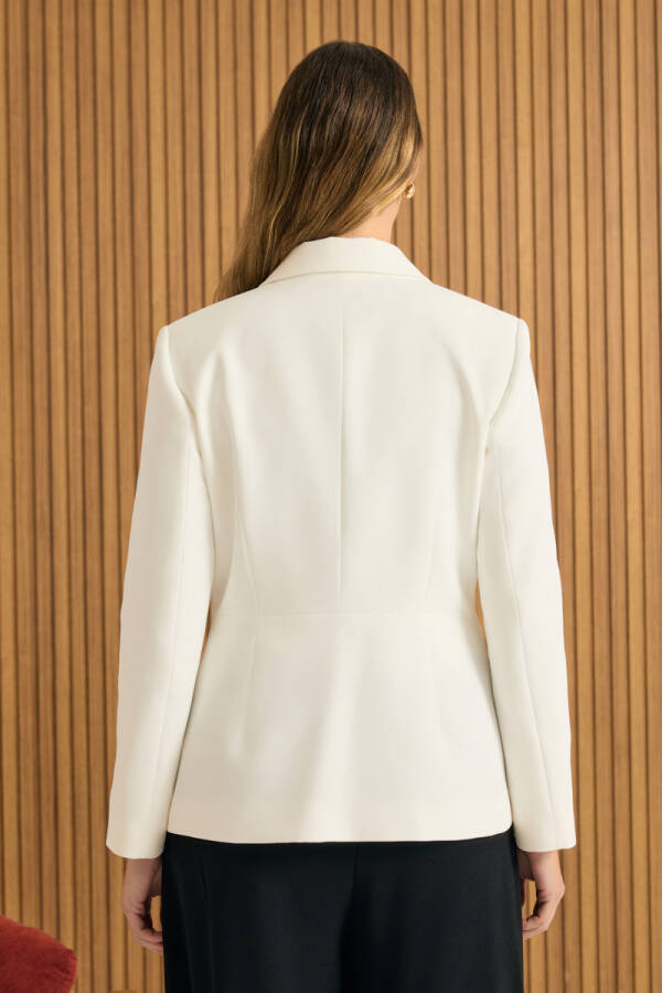 Ekru Dokuma Ceket - 7