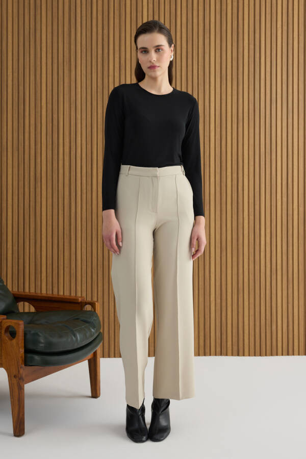 Ekru Dokuma Pantolon - Aker (1)