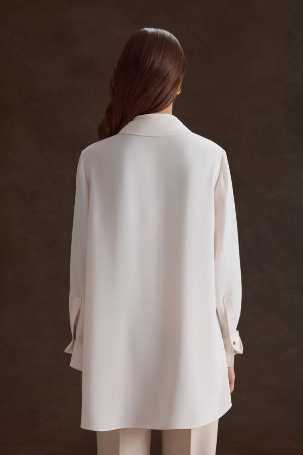 Ekru Dokuma Tunik - 4