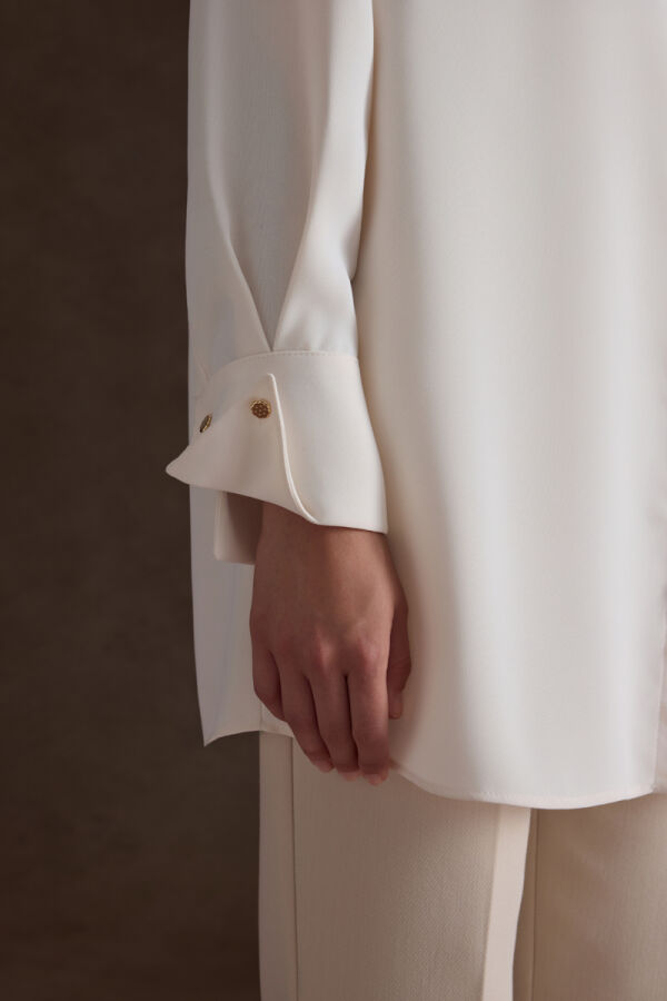 Ekru Dokuma Tunik - 4