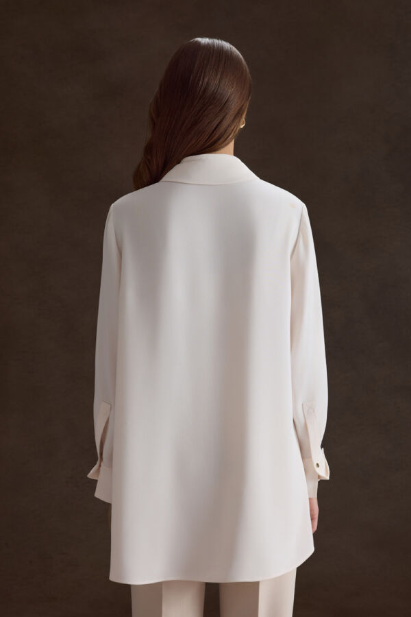 Ekru Dokuma Tunik - 5