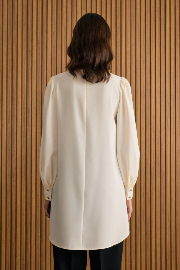 Ekru Dokuma Tunik - 6