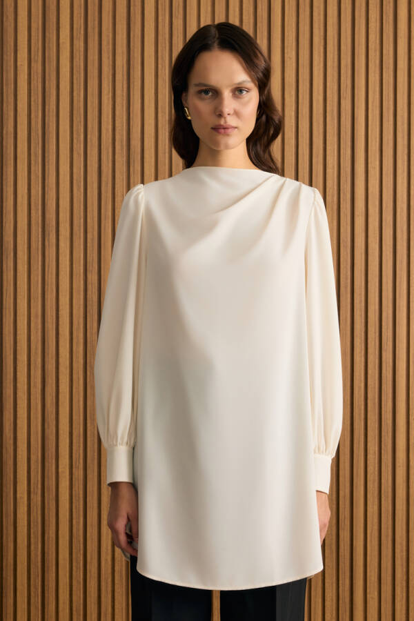 Ekru Dokuma Tunik - 3