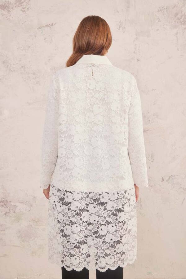 Ekru Güpür Kap - 5