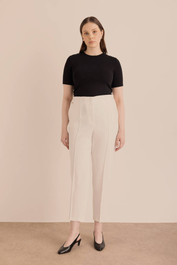 Ekru Havuç Pantolon - Aker