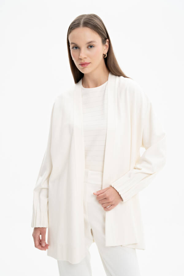 Ekru Kolları Detaylı Örme Tweenset - Aker