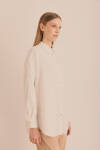 Ekru Kumaşı Püskül Detaylı Tunik - 5