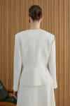 Ekru Kup Detaylı Ceket - 5