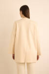 Ekru Kup Detaylı Cotton Sweatshırt - 6