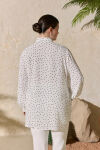 Ekru Puantiye Desen Tunik - 6