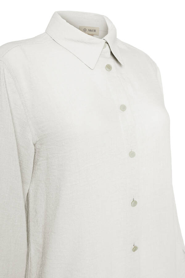 Ekru Rahat Kesim Basic Bluz - Aker (1)