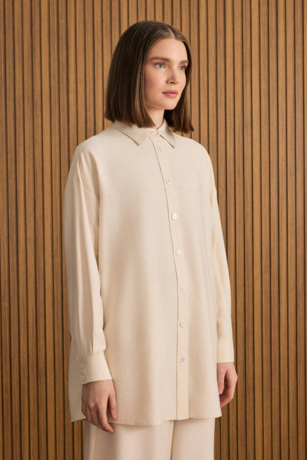 Ekru Viscon Tunik - 4