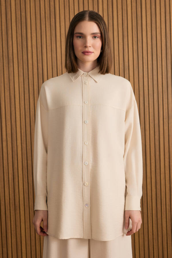 Ekru Viscon Tunik - 3