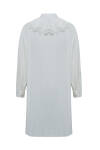 Ekru Yakası Dantelli Tunik - 3