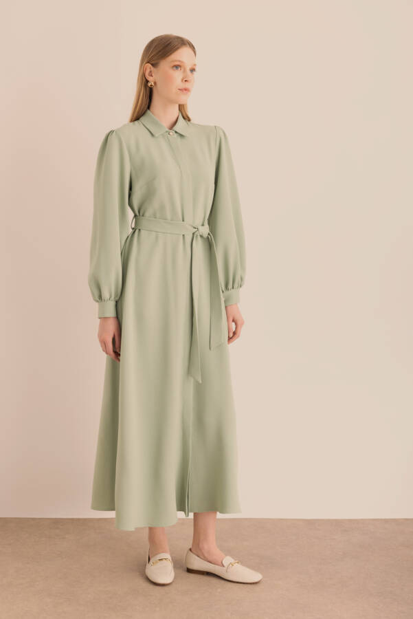 Dokuma Gömlek Elbise - Aker (1)