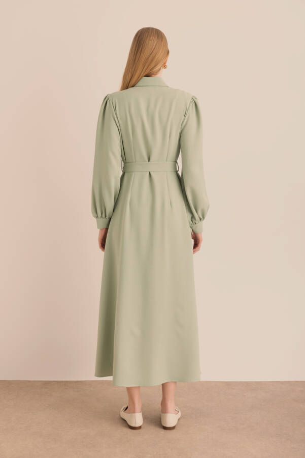 Dokuma Gömlek Elbise - 7