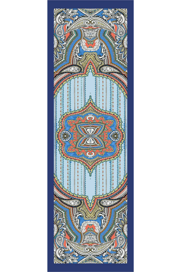 Mavi 70X200 Floş Şal - ARANCIA